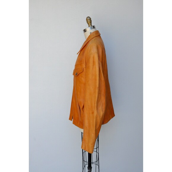 Vintage Mens Leather Jacket - Buttery Soft Leather - Scully Los Angele Supple XL - Picture 7 of 10